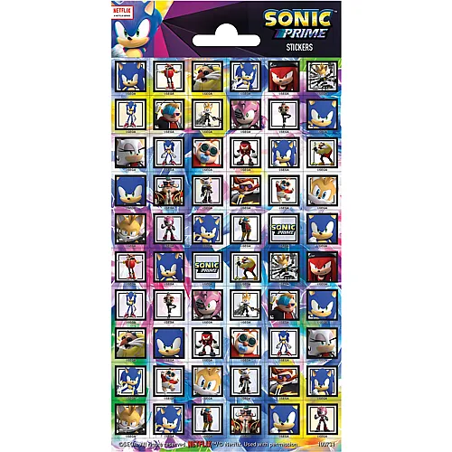 Totum Stickers Sonic Aufkleberbogen