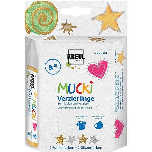 Kreul Mucki Verzierlinge - 4 x 29 ml