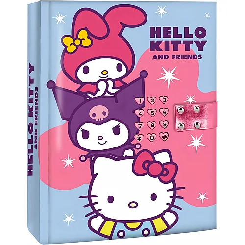 Kids Licensing Hello Kitty Tagebuchset mit Code, 21x15.5x3cm