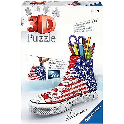 Ravensburger 3D Puzzle Sneaker USA Flag (112Teile)