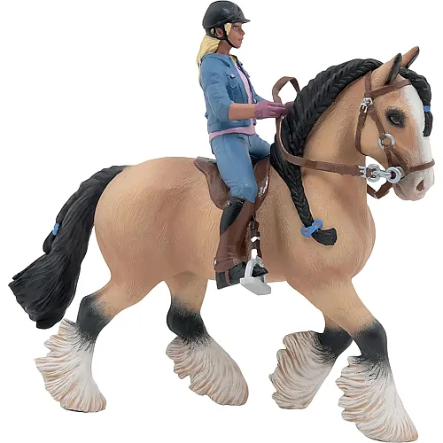 Papo Pferde, Fohlen & Ponys Tinker mit seiner jungen Reiterin