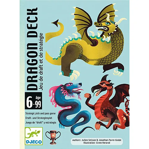 Djeco Spiele Kartenspiel Dragon Deck - Mehrsprachig