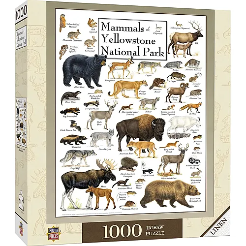 Master Pieces Puzzle Mammals of Yellowstone National Park (1000Teile)