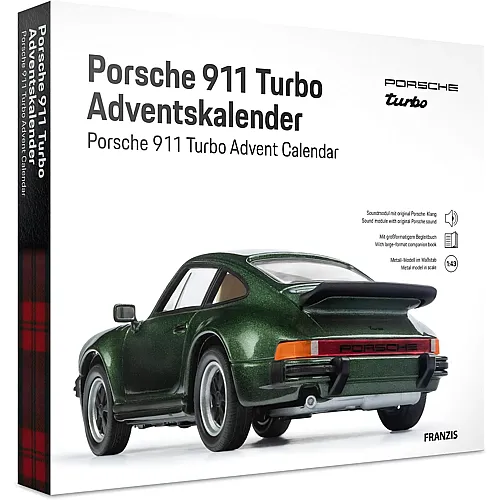 Franzis Modellfahrzeug Adventskalender Porsche 911 Turbo