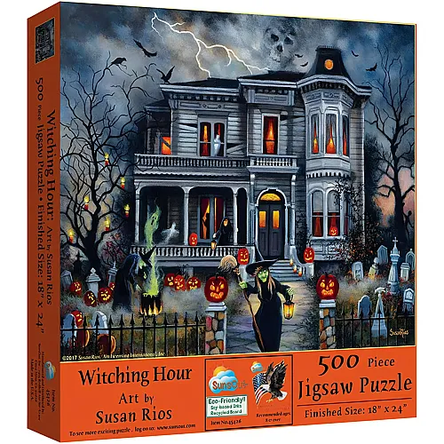 SunsOut Puzzle Susan Rios Witching Hour - 500 Teile