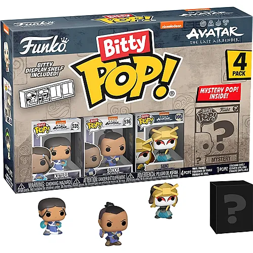 4er Pack Katara, Sokka, Suki & Mystery