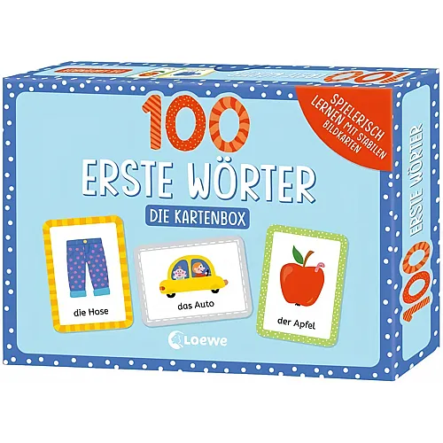 Loewe 100 erste W�rter - Die Kartenbox: Spielerisch Lernen mit stabilen Bildkarten - Sprechen Lernen f�r Kleinkinder ab 18 Monaten