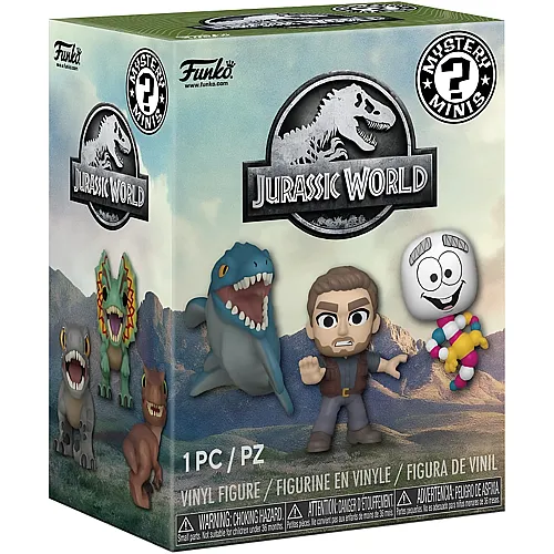 Funko Mystery Minis Jurassic P&W Blindpacks im Thekendisplay