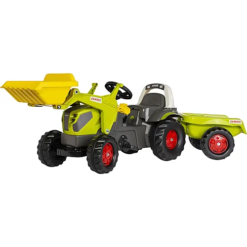 Claas Axos 240 mit Anh�nger und Frontlader