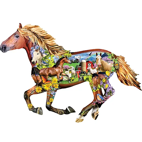 SunsOut Puzzle Horse Farm - 800 Teile