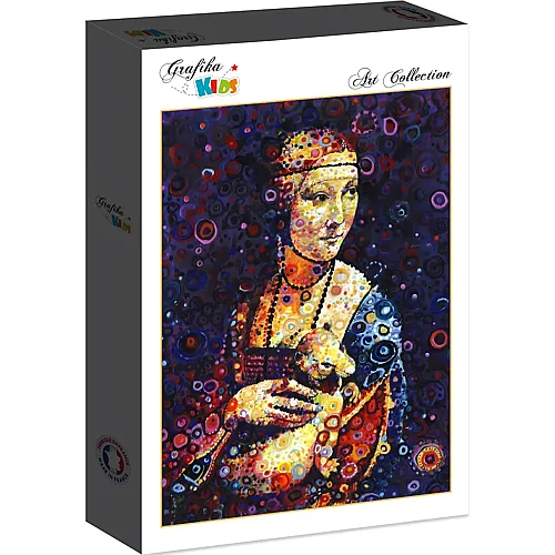 Grafika Puzzle Art Collection Leonardo da Vinci Grafika Kids Lady with an Ermine, by Sally Rich - 12 Teile