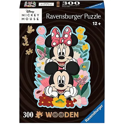 Wooden Mickey & Minnie 300Teile