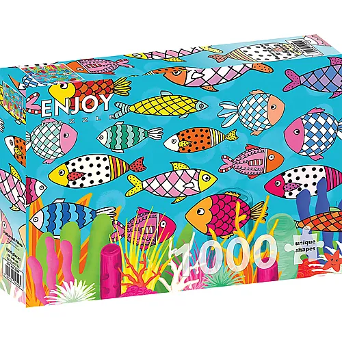 Enjoy Puzzle Patterned Fishes - 1000 Teile