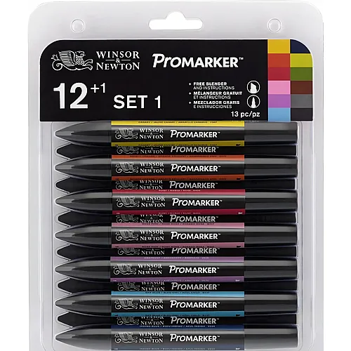 Winsor & Newton W&n Promarker 12+1 Set 1