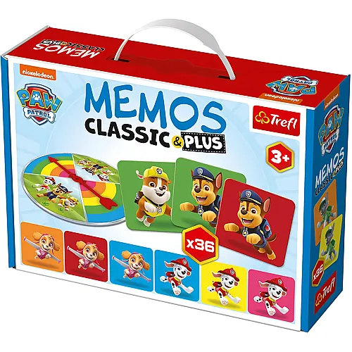 Trefl Spiele Memos Classic & Plus Paw Patrol
