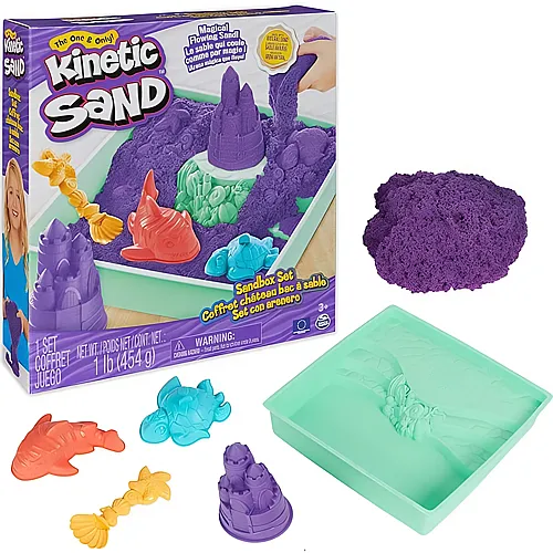 Spin Master Kinetic Sand Sandbox Set Lila (454g)