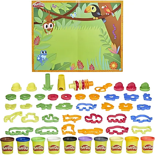 Play-Doh Tierabenteuer-Set mit Knetwerkzeugen
