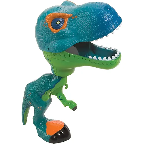 Wild Republic Chomper Gr�n T-Rex, Dinosaurier-Spielzeug, Dinosaurier-Geschenk f�r Jungen, Auf den Ausl�seknopf dr�cken, Um den Mund