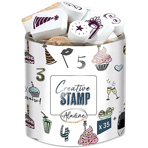 Stempel Geburtstag - 35 Teile