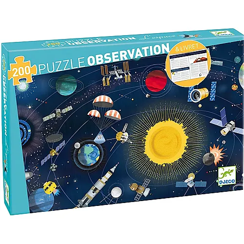 Djeco Puzzle Observation Weltraum (200Teile)