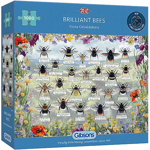 Gibsons Puzzle Brilliant Bees (1000Teile)