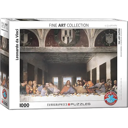 Eurographics Puzzle Fine Art Collection Leonrado da Vinci - Das letzte Abendmahl - 1000 Teile