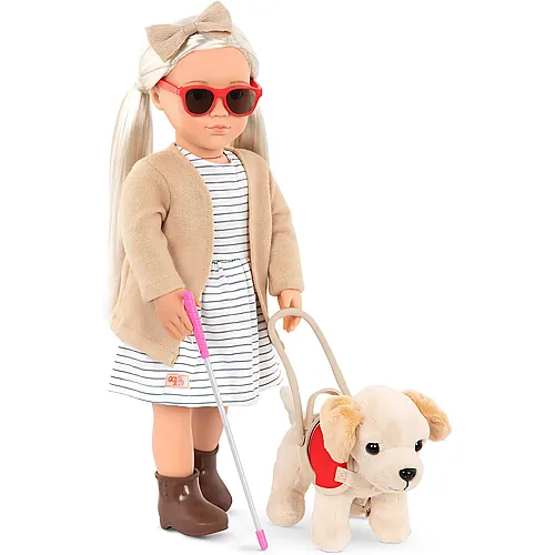 Our Generation Marlow mit Blindenhund - 46 cm