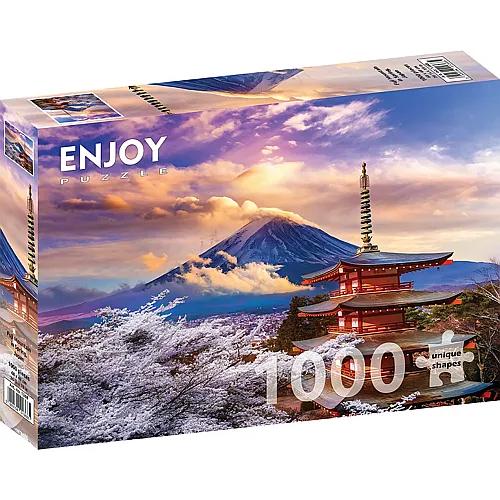 Enjoy Puzzle Fuji-Berg im Fr�hling, Japan - 1000 Teile