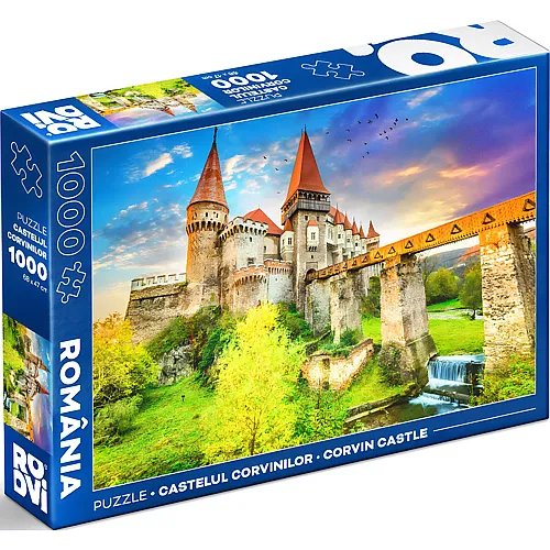 Roovi Puzzle Burg Corvin - Gr�sste gotische Burg von Europa - 1000 Teile