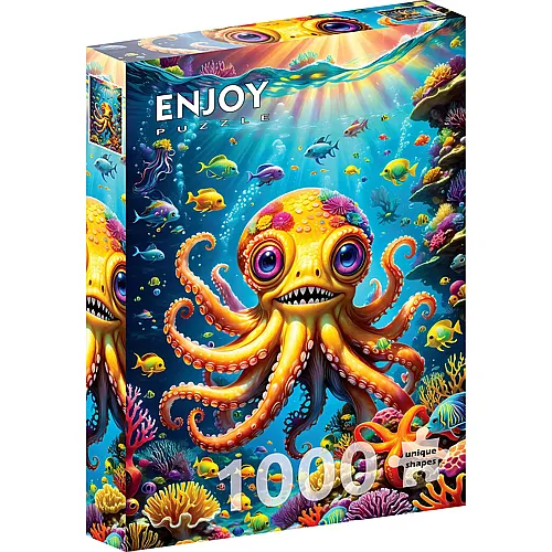 Enjoy Puzzle Niedlicher Oktopus - 1000 Teile