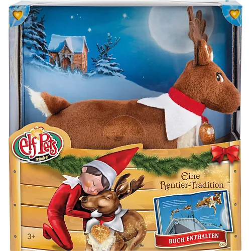 Elf on the Shelf Rentier mit Buch