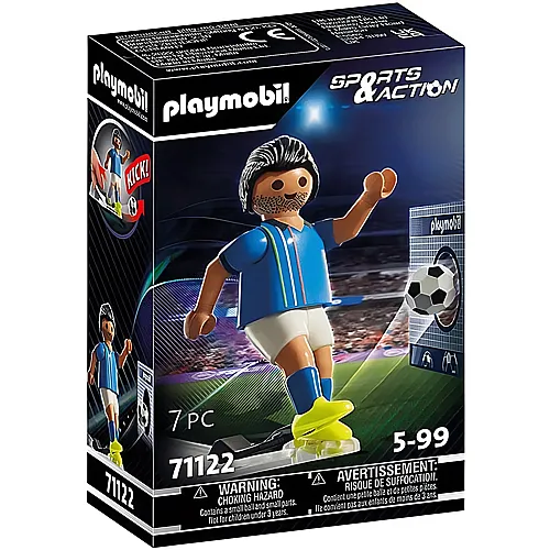 PLAYMOBIL Sports & Action Fussballspieler Italien (71122)