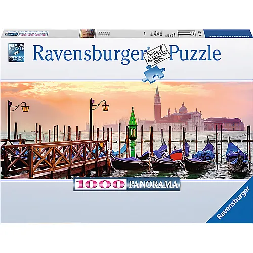Ravensburger Puzzle Panorama Gondeln in Venedig (1000Teile)