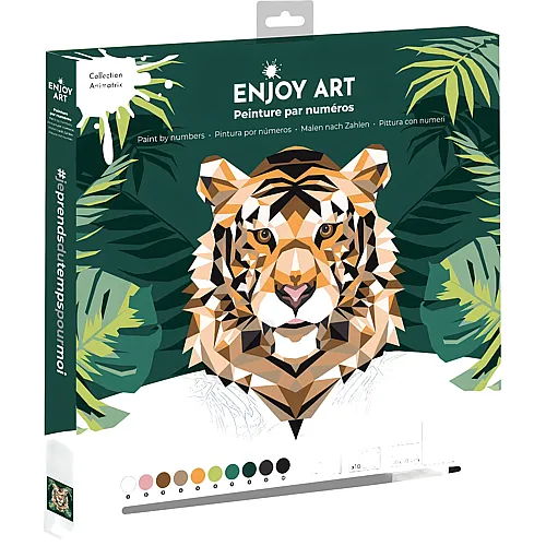 OZ International Enjoy Art Peinture N� 30x30cm Tigre