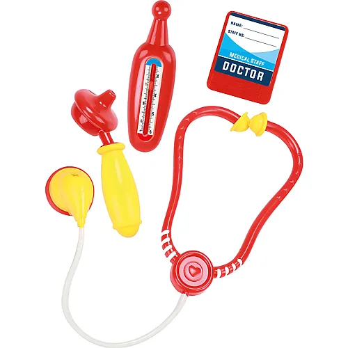 Toi-Toys Arztset in Roder Arzttasche, 6-teilig.