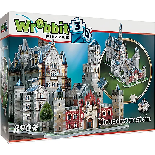 Wrebbit Puzzle Castles Schloss Neuschwanstein (890Teile)