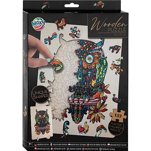 Grafix Holzpuzzle Moxy Eule 133 Teile FSC