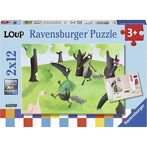 Ravensburger Puzzle 2in1 Loup - 12 Teile