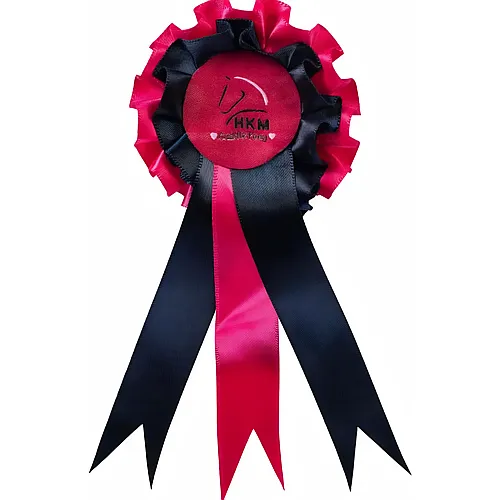 HKM Kids Turnierschleife Dunkelblau/Pink