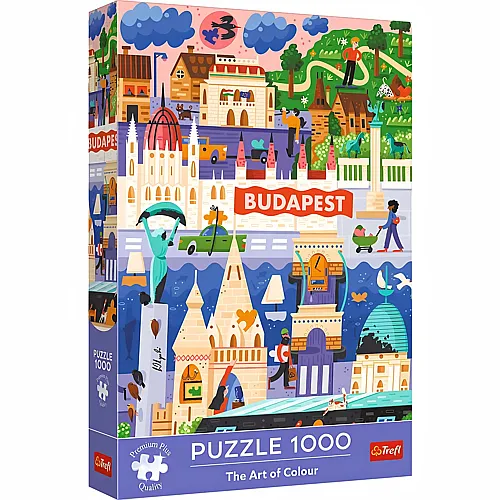 Trefl Puzzle Die Kunst der Farbe � Budapest, Ungarn - 1000 Teile