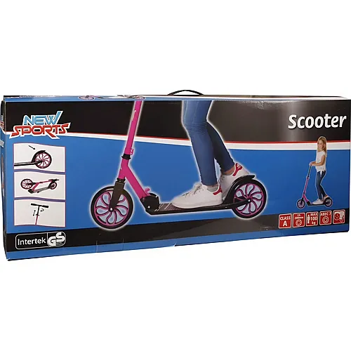 New Sports Monopattino 200mm, ABEC7 rosa/nero