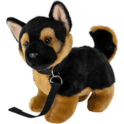 Carl Dick Sch�ferhund mit Leine stehend - 22 cm