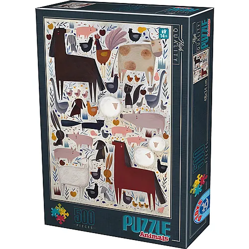 DToys Andrea K�rti Farm Animals (500Teile)