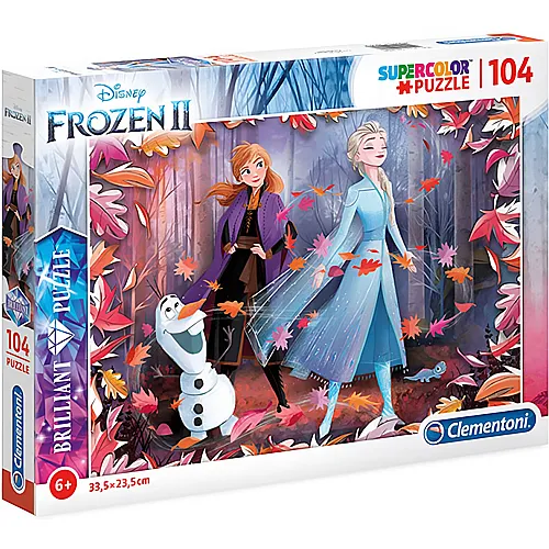 Clementoni Puzzle Supercolor Brilliant Disney Frozen (104Teile)