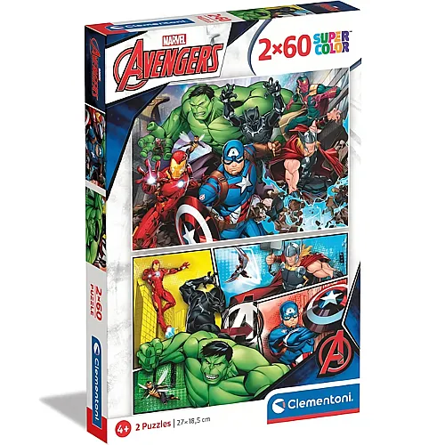 Clementoni Puzzle Avengers (2x60)