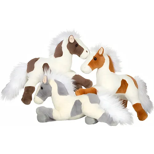 Gipsy Pferd liegend Pl�sch - 40 cm