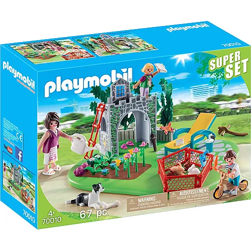 PLAYMOBIL SuperSet Familiengarten 70010