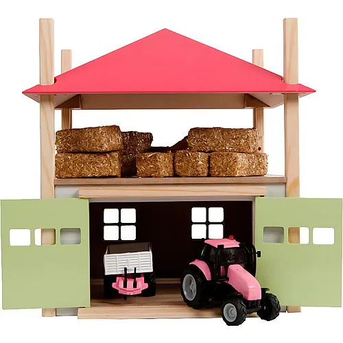 Kids Globe Heuhaufen aus Holz mit Stauraum Pink