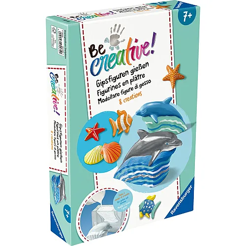 Ravensburger BeCreative Bastelset Gipsgiessen Delfine