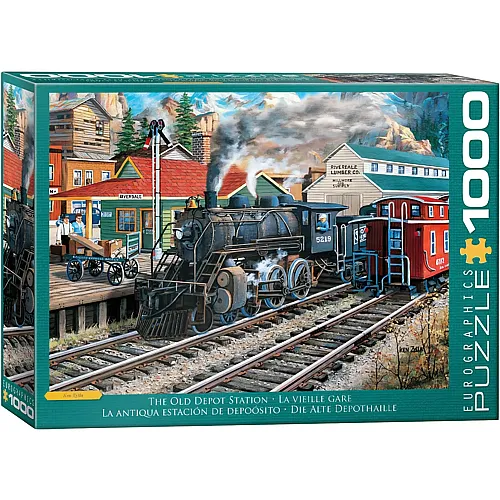Eurographics Puzzle Der alte Bahnhof - 1000 Teile
